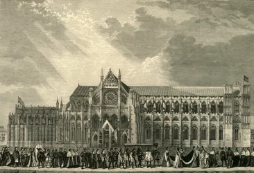 Anne Boleyns kröningsprocession till Westminster Abbey, 1533, 1881.