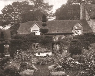 Stugan nära Haddon Hall, Derbyshire, 1894.
