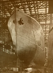 Cunard Aurania 14 000 ton på lagren i Newcastle-On-Tyne, c1930.