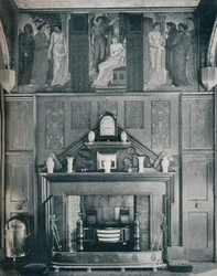 Amor- och psykefrisen vid No. I Palace Green North Wall, c1898