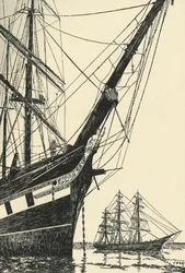 The Cutty Sark 1869, i Falmouth Harbour, 1938