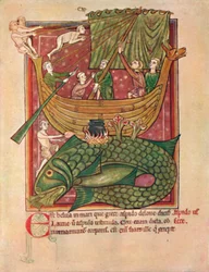 Havets faror MS. Harl. 4751, 1200-talet, 1902