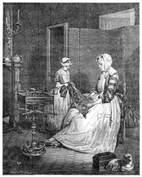 Den flitiga modern, 1740, 1885