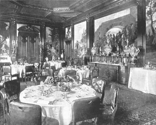 Matsalen i Sandringham, Norfolk, 1894.