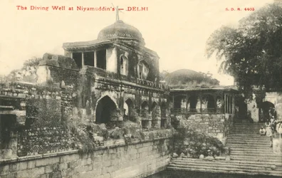 Dykbrunnen vid Niyamudddins - Delhi.