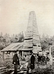 The Drake Well, Pennsylvania, Amerika, 1859