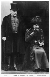 Hertigen och hertiginnan av Argyll, sent 1800- eller tidigt 1900-tal