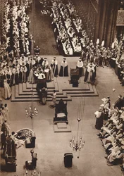 Hertigen av Kent hyllar den nykrönade kung George VI, 1937