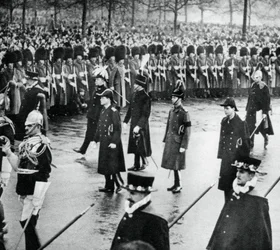 Hertigen av York i King George Vs begravningståg, 1936, 1937