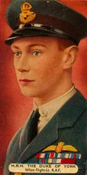 Hertigen av York när han var flyglöjtnant i RAF, c1918 1935