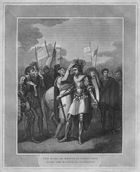 Jarlen av Richmond utvalde kung efter slaget vid Bosworth, 1838