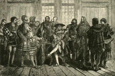 Kejsaren Maximilian omgiven av de mest lysande av sina samtida 1508-1519, 1890.