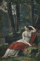 Kejsarinnan Josephine i parken i Malmaison, 1809, 1896
