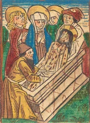 Gravläggningen, c. 1490.