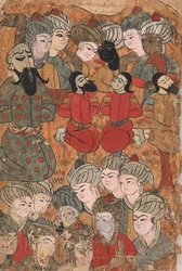 The Execution of the Brahmins, Folio from a Kalila wa Dimna, 1700-tal.