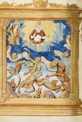 Lucifers fall. Från timboken, ca. 1500