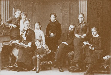 Familjen till samlaren, beskyddaren och grundaren av galleriet Pavel Tretyakov
