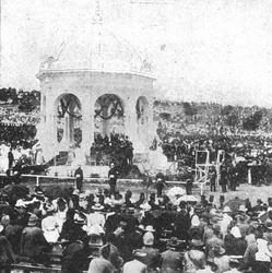 The Federation of Australia, 1901...Undertecknar eden av Lord Hopetoun i Sydney..., 1901.