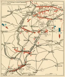 Den första fasen av den stora reträtten...1914, c1920.
