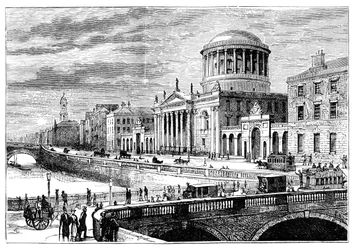 The Four Courts, Dublin, Irland, 1900