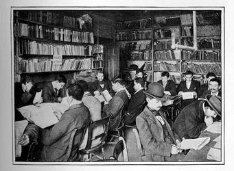 Det fria ryska biblioteket och läsrummet, 15 Whitechapel Road, Stepney, London, c1901 1901