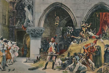 Fransmännen före hertigpalatset, Venedig, 1797, 1896