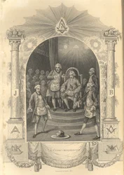 De franska frimurarnas ceremoni, 1844
