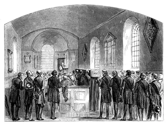 Sir Robert Peels begravning, Staffordshire, 1850, c1888