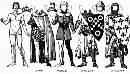 The Gallery of British Costume: Dress Worn in the Reign of the First Edward, c1934