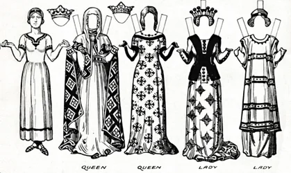 The Gallery of British Costume: Dress Worn in the Reign of the First Edward, c1934