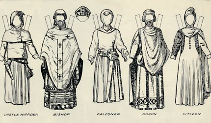 The Gallery of British Costume: How The English Dressed in King Johns Time, c1934