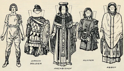The Gallery of British Costume: The Dress of Danes & Later Anglo-Saxons, c1934
