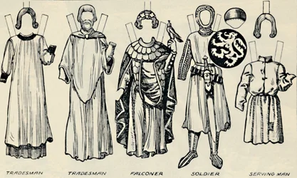 The Gallery of British Costume: What Men and Women Wear In Henry IIIs Time, c1934