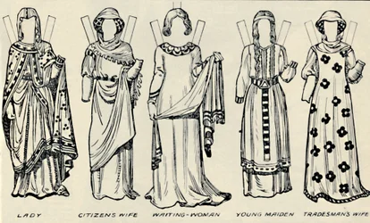 The Gallery of British Costume: What Men and Women Wear In Henry IIIs Time, c1934