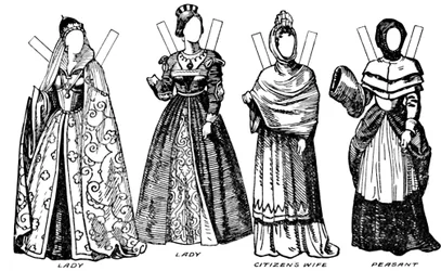 The Gallery of English Costume: Några av klänningarna som bärs på William III:s tid, c1934