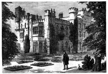 The Garden, Hawarden Castle, Flintshire, Wales, 1800-talet