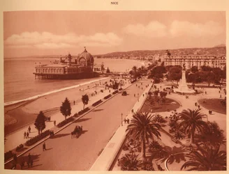 The Gardens and the Jetty Palace, Nice, 1930.