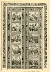 Ghibertiportarna - Östra dörren till dopkapellet i Florens, 1882.