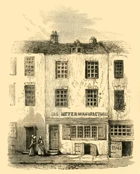 Spökets hus på Cock Lane, cirka 1872.