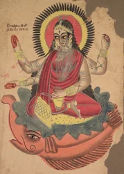 Gudinnan Ganga, 1800-talet.
