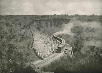Gokteik-ravinen och järnvägsbron, 1900.