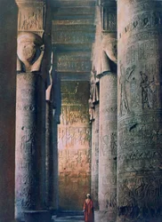 The Grand Hall, Temple of Hathor, Dendera, Egypten, 1900-talet