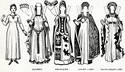 The Great Gallery of British Costume: Dress Worn In Edward The Thirds Reign, c1934