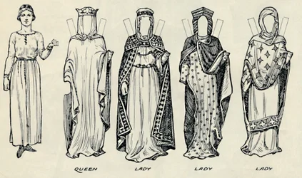 The Great Gallery of British Costume: Varied Dresses Worn in Norman Times, c1934