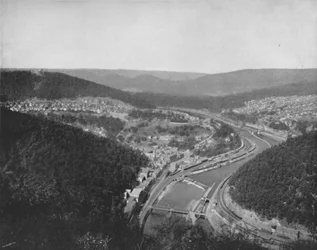 The Great Loop at Mauch Chunk, 1800-talet