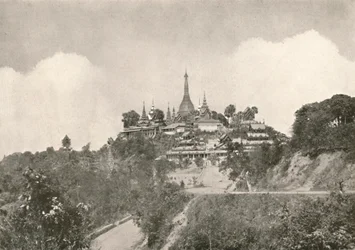 Den stora pagoden, Moulmein, 1900.