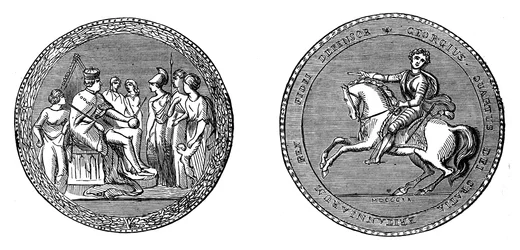 Kung George IV:s stora sigill, c1895