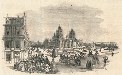 The Great Square, Mexiko, 1845.