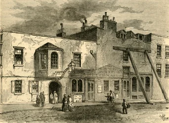 The Gun Tavern, 1820, c1876.