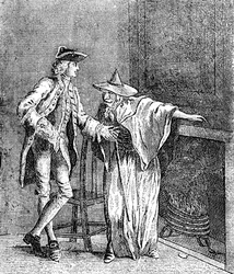 Zigenaren samtalar med Storbritanniens generalinspektör, c1753